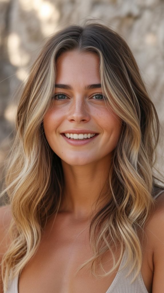 23. Warm Toned Blonde Balayage