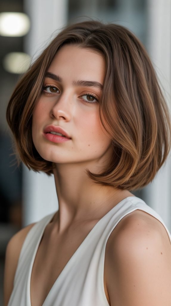 19. Long Bob with Face-Framing Layers