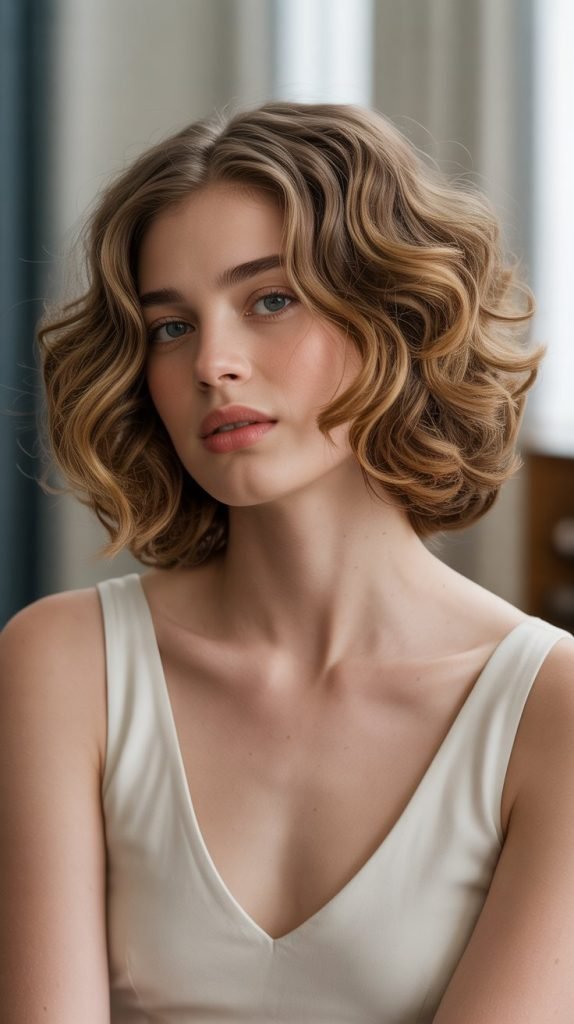 24. Long Bob with Soft Curls