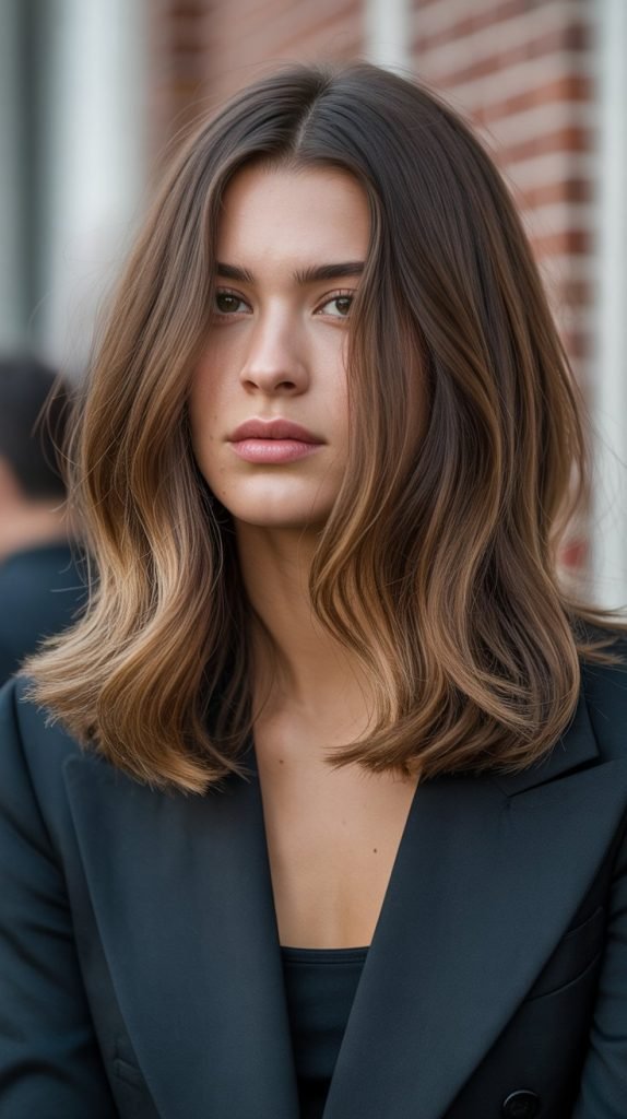 16. Long Bob with Lowlights