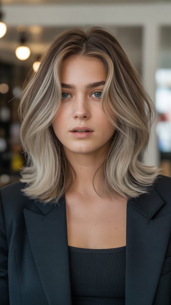 18. Long Bob with Root Lift