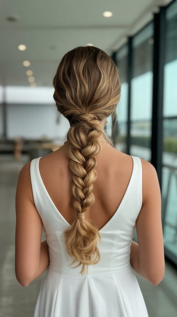 25. Rope Braid Ponytail
