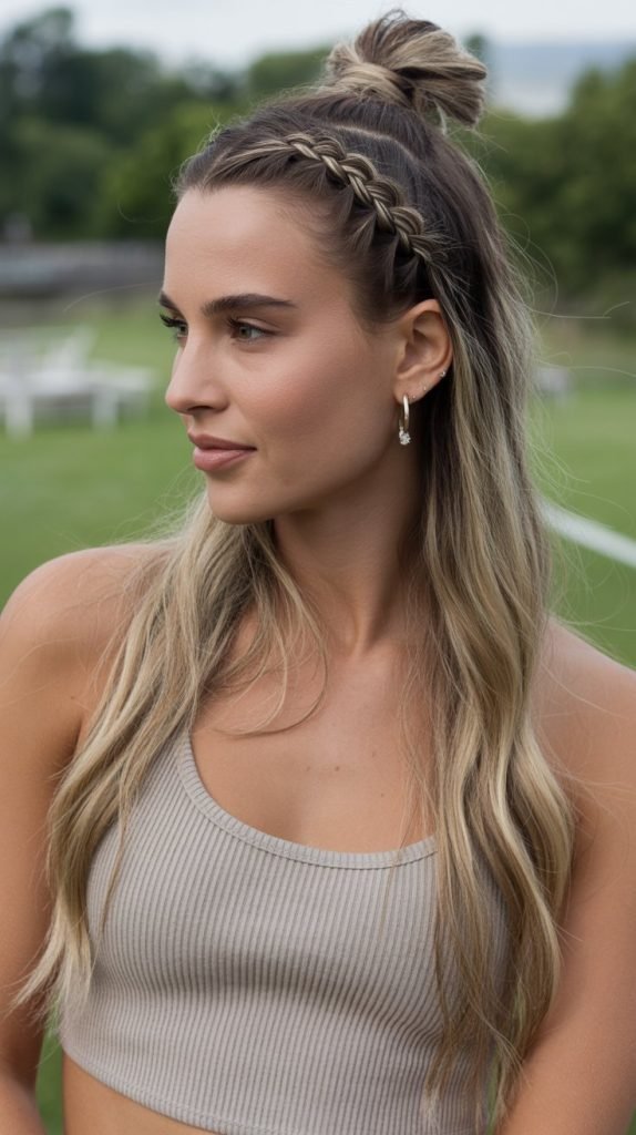 15. Dutch Braid into Ponytail