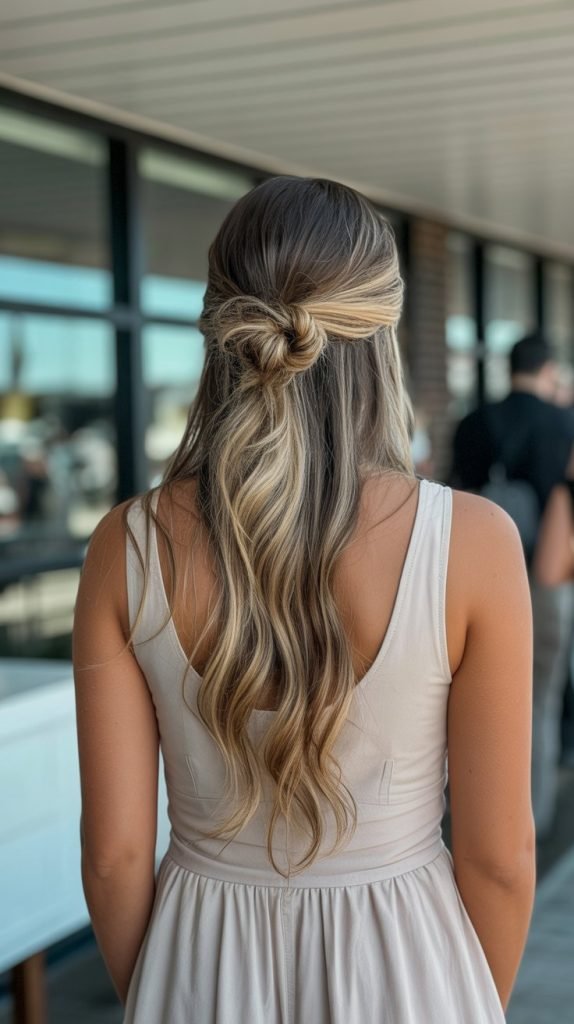 20. Twisted Half-Up Top Knot