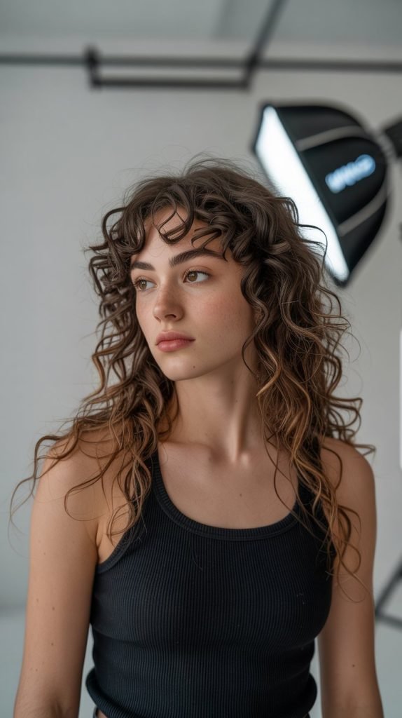  Long Curly Hairstyles That Frame Round Faces