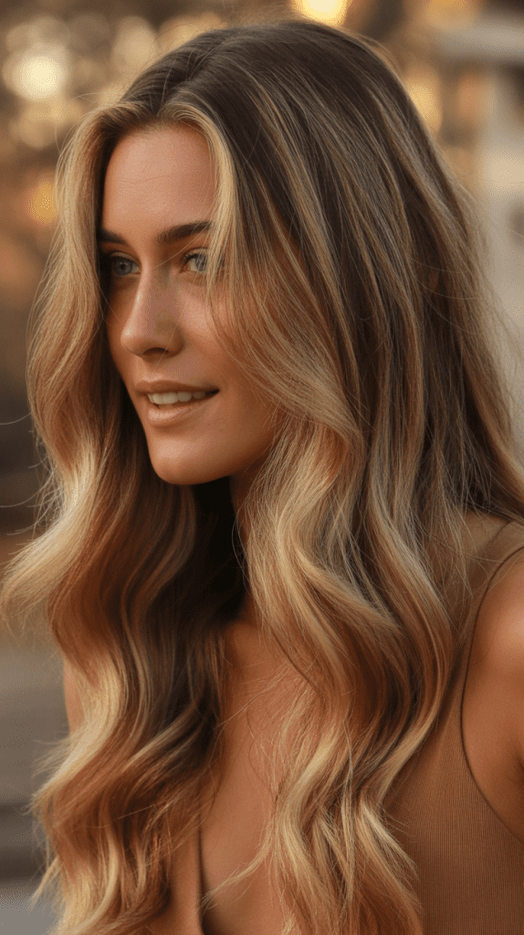Caramel Blonde Highlights
