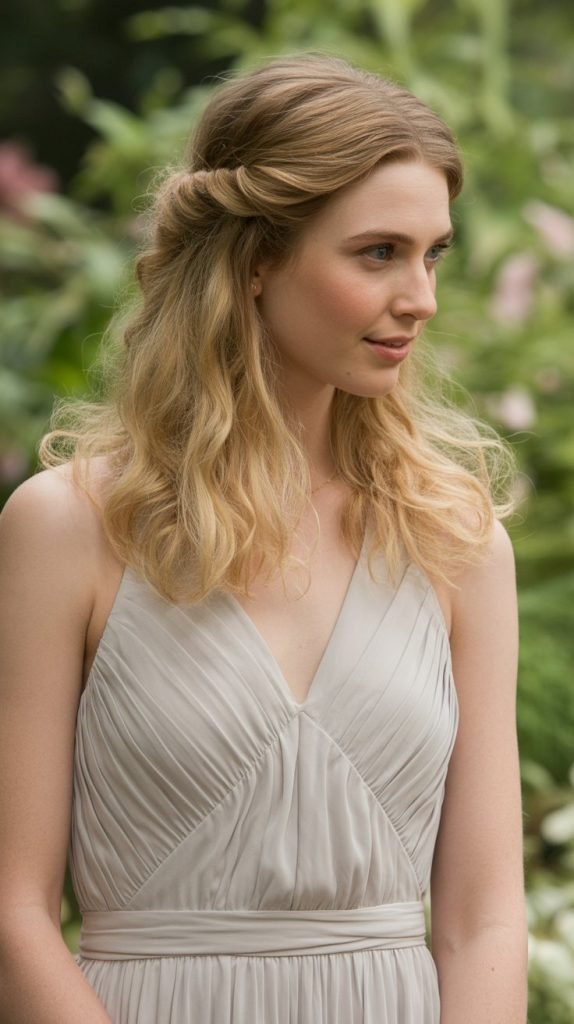 23. Half-Up Twisted Style