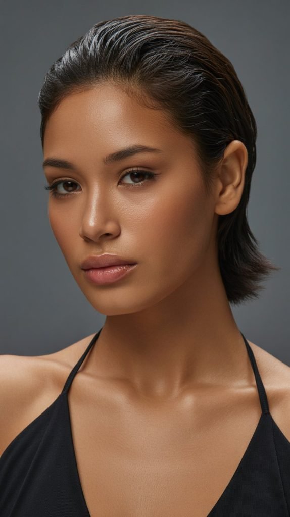 5. Slicked-Back Ponytail