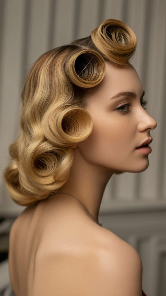 16. Pinned Roll Updo