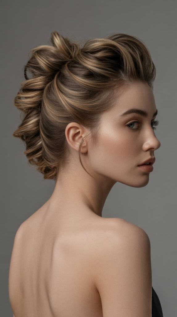 26. Stacked Twists Updo