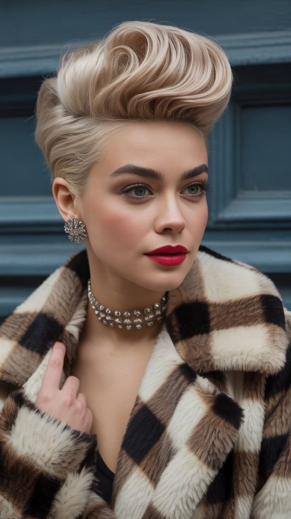 Pixie with Pompadour Styling