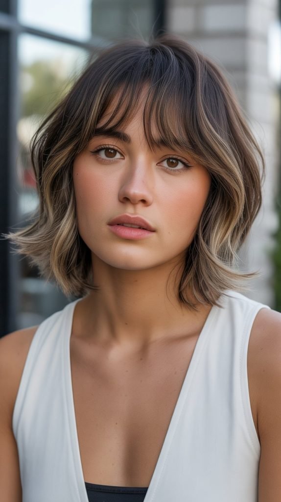 31. Choppy Midi with Curtain Fringe