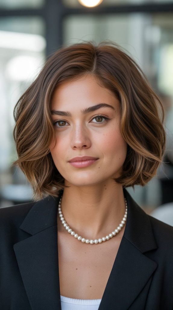 Chin-Length Bob with Layers