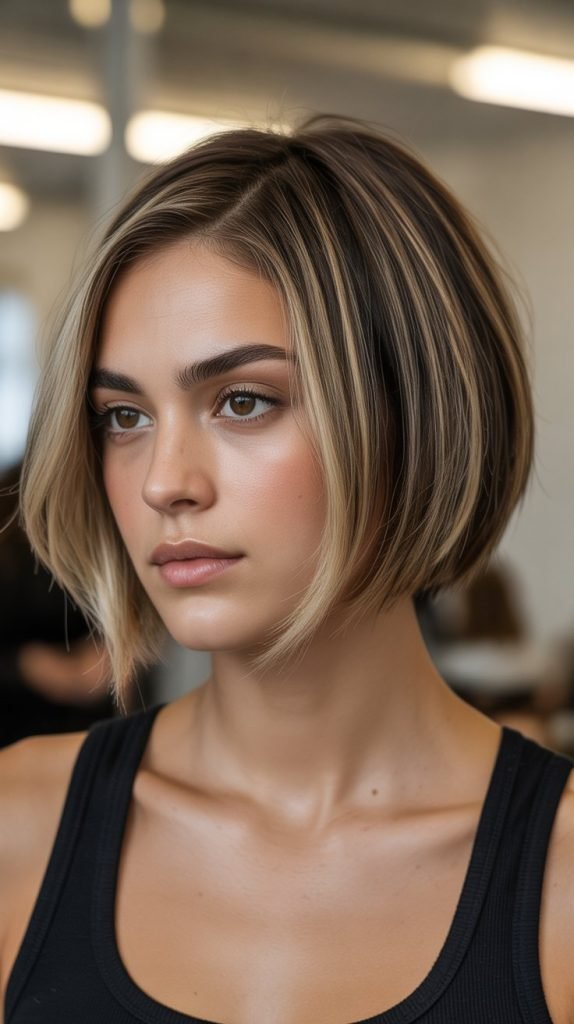 Money Piece Lowlights for Face Framing