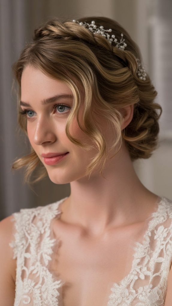 . Half-Up Twisted Crown