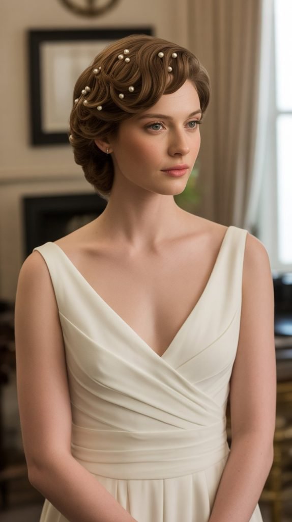  Soft Updo with Tucked Ends