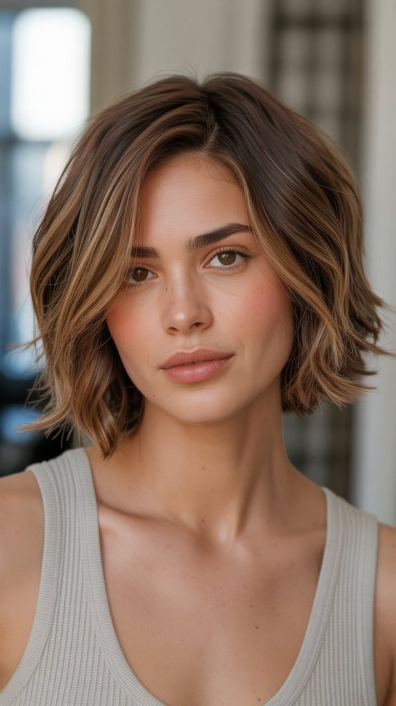 Hazelnut Lowlights for Balanced Warmth