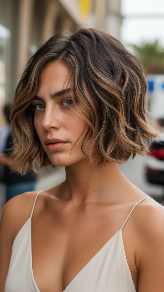 Caramel-Toned Lowlights for Warm Richness