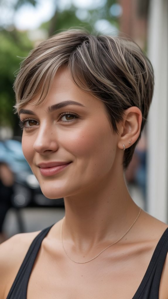  Face-Framing Lowlights for Dimensional Contouring