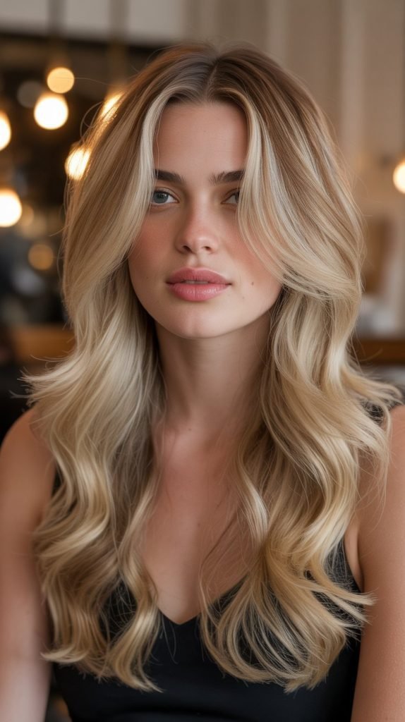  Cream Blonde with Cognac Lowlights