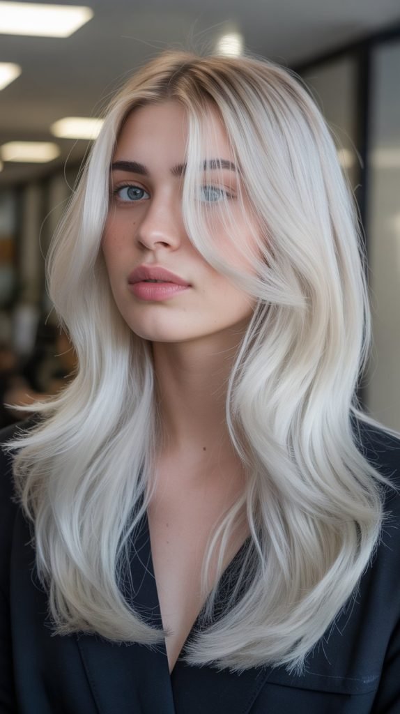  Platinum Blonde with Silver Lowlights
