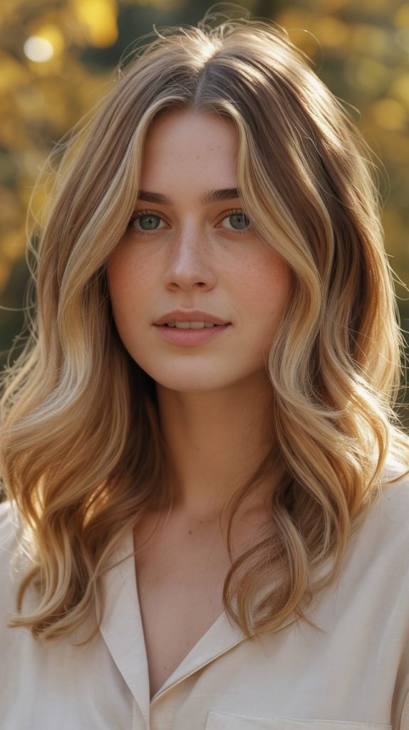 Buttermilk Blonde with Sienna Lowlights