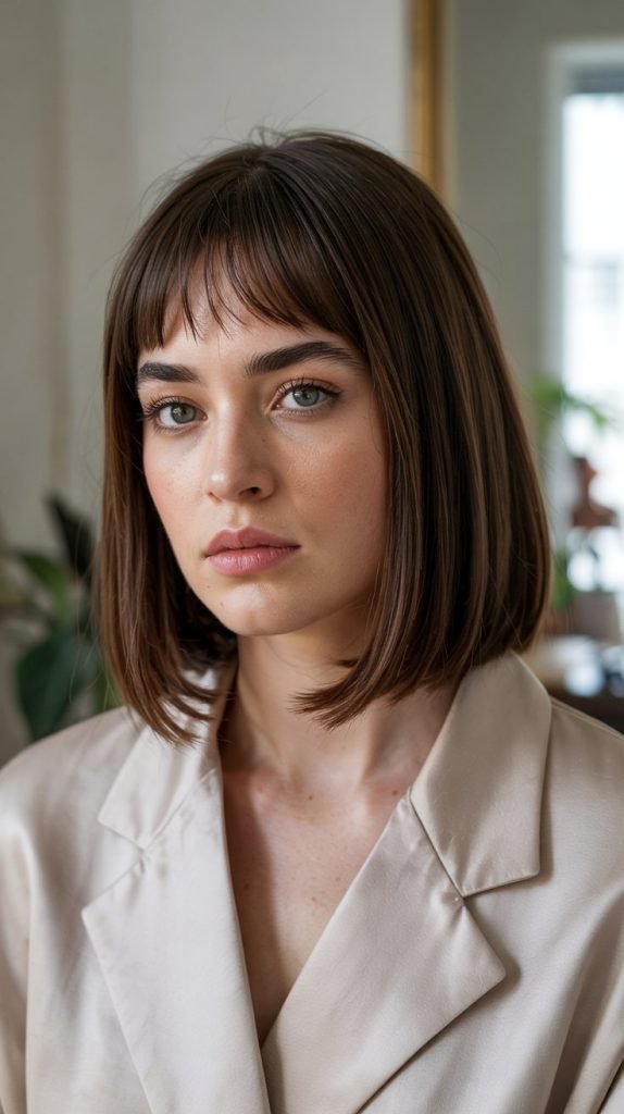 . Long Bob with Long Bangs