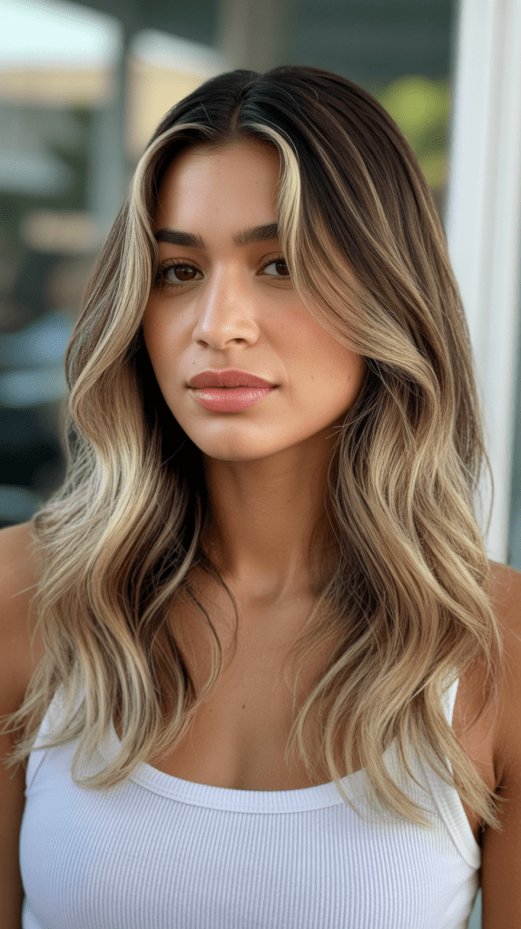 Blonde Highlights with Soft Roots