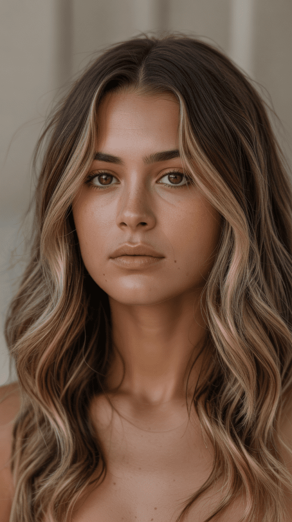 Beige Blonde Highlights