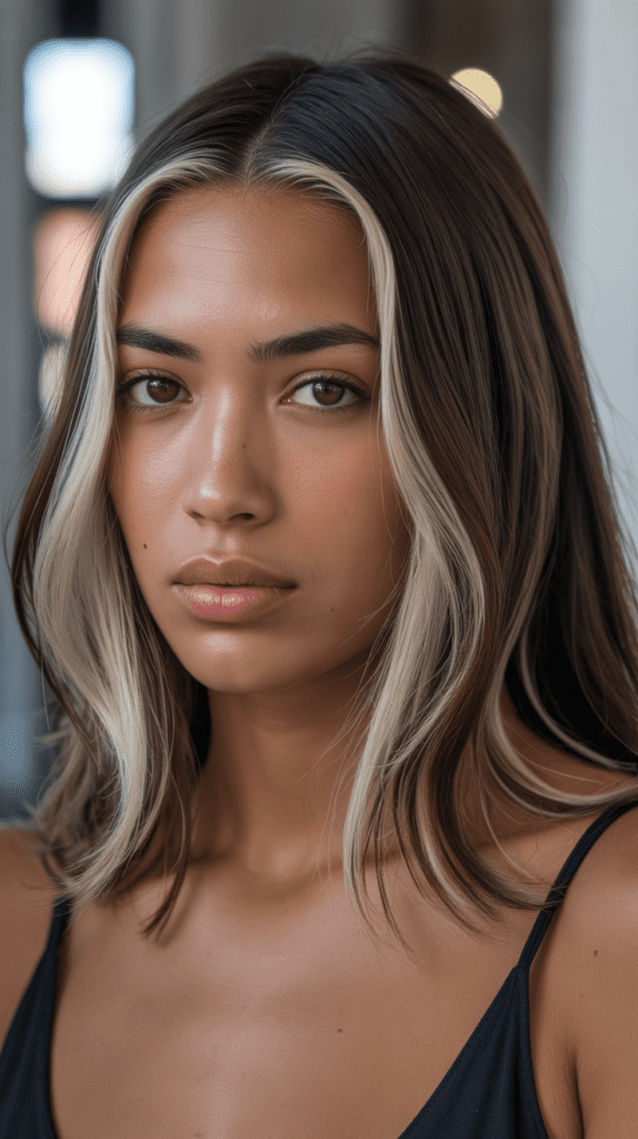 Platinum Blonde Peekaboo Highlights