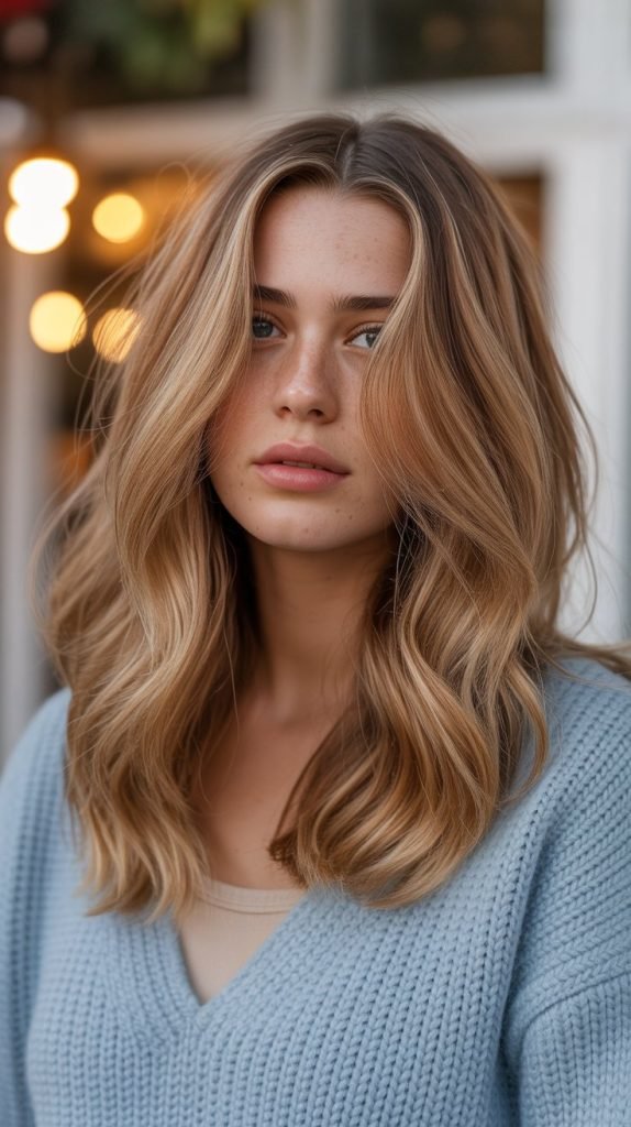 Biscuit Blonde with Maple Lowlights