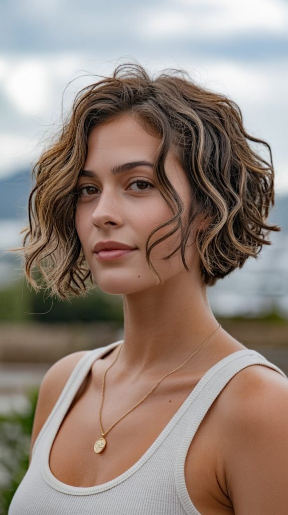 3. Textured French Bob