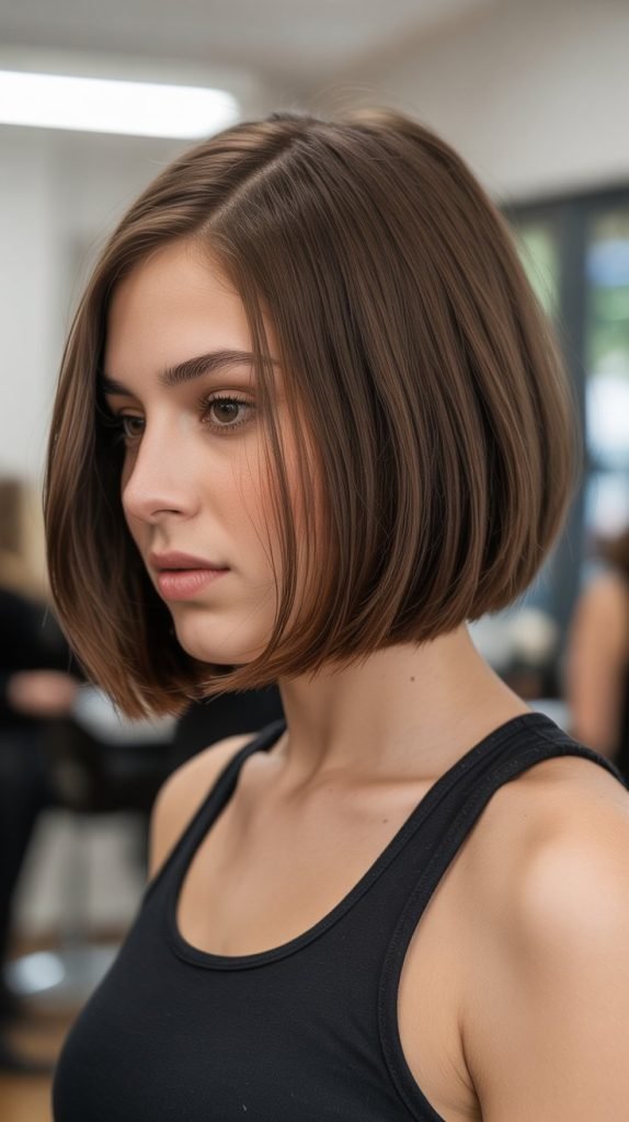 8. A-Line Bob with Graduated Layers