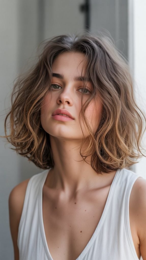 11. Tousled Long Bob with Volume