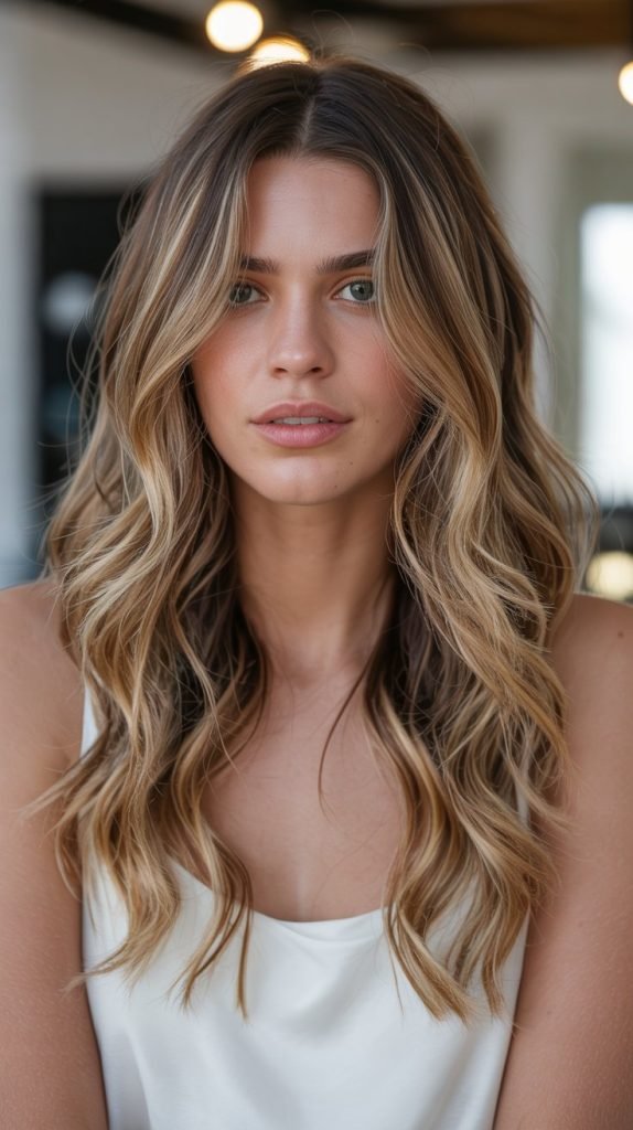 18. Bronde Balayage with Ribbon Highlights