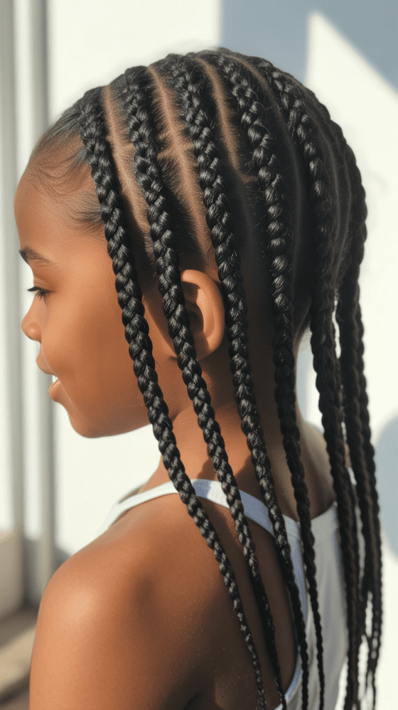 Classic Straight-Back Cornrows