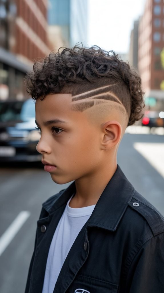 The Curly Mohawk Fade