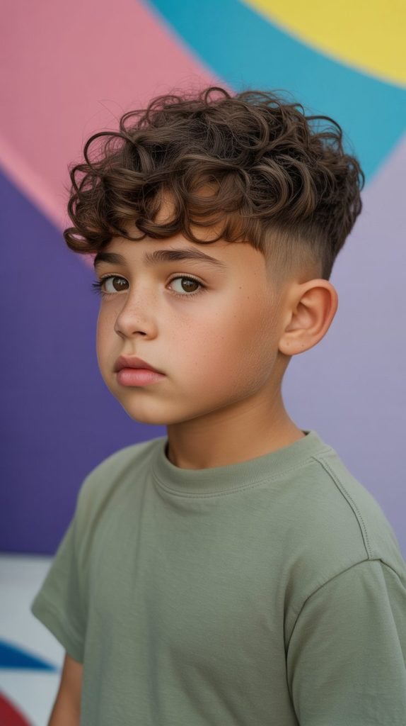  The Curly Bowl Cut Modern Version