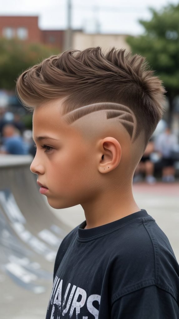 Burst Fade with Mohawk