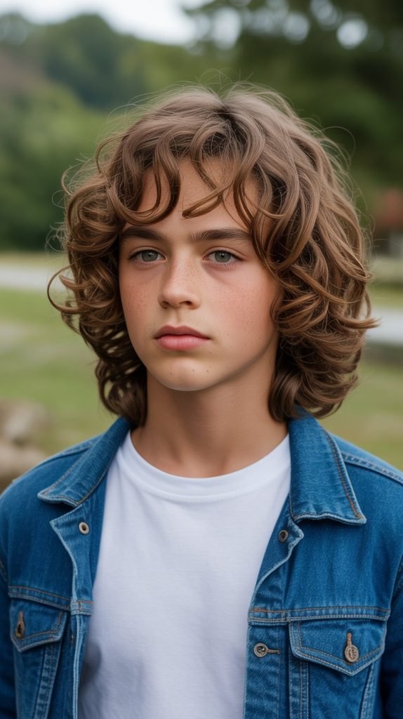 The Layered Curly Medium Length