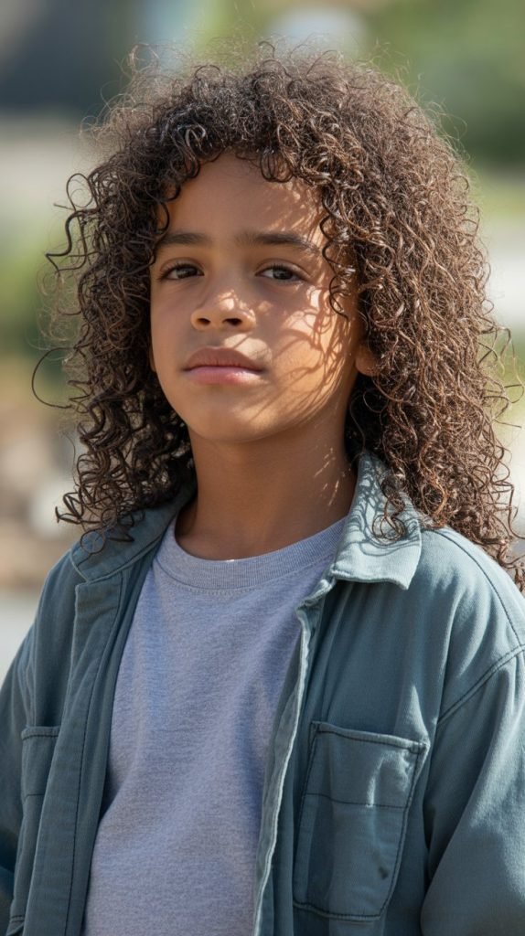 Long Hair with Natural Curls