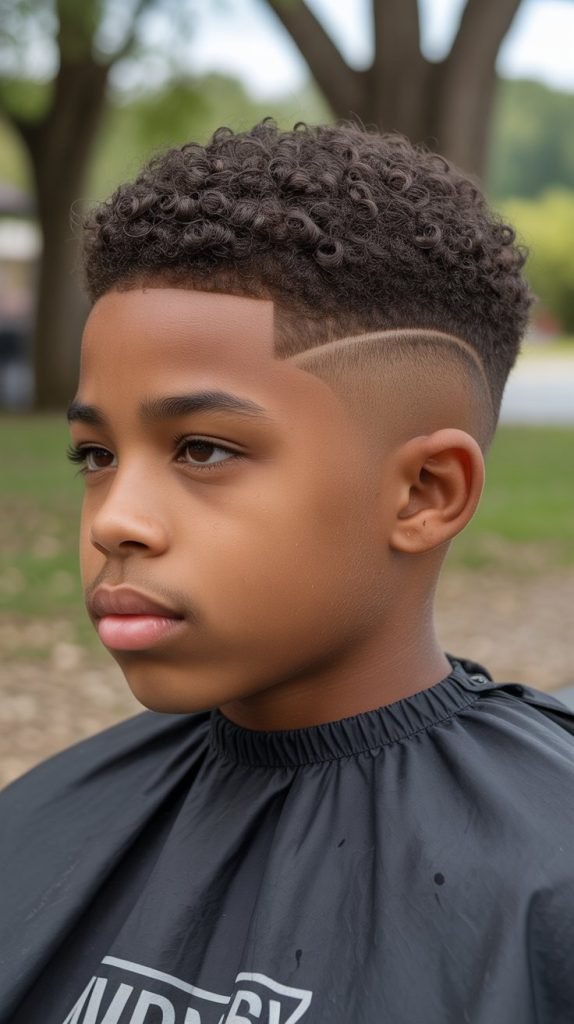 Low Burst Fade with Natural Texture