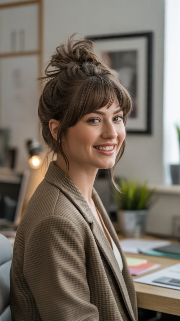 3. The Textured Top Knot