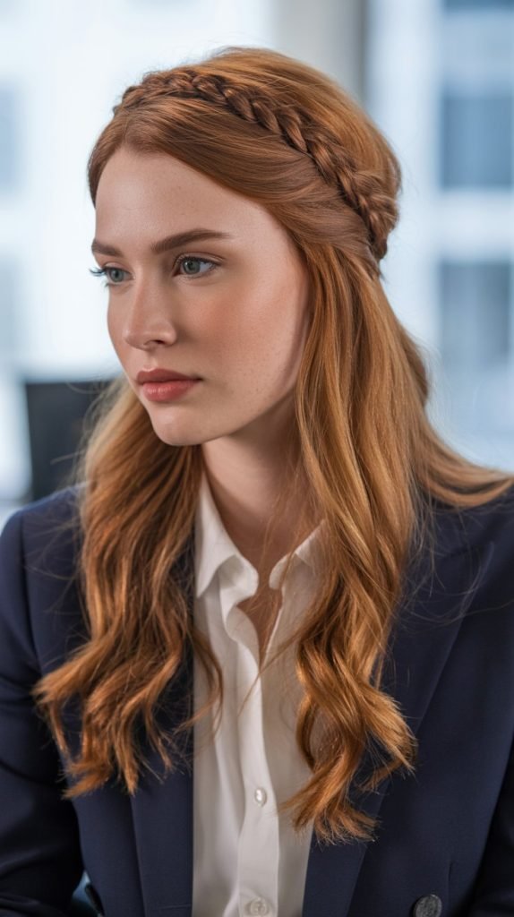 7. The Braided Headband Style