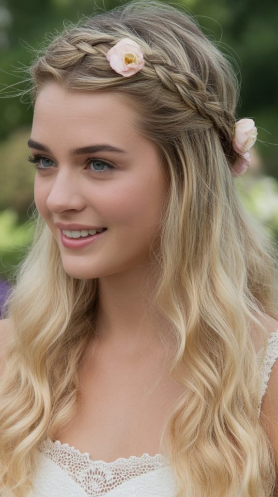 Braided Crown Half-Up
