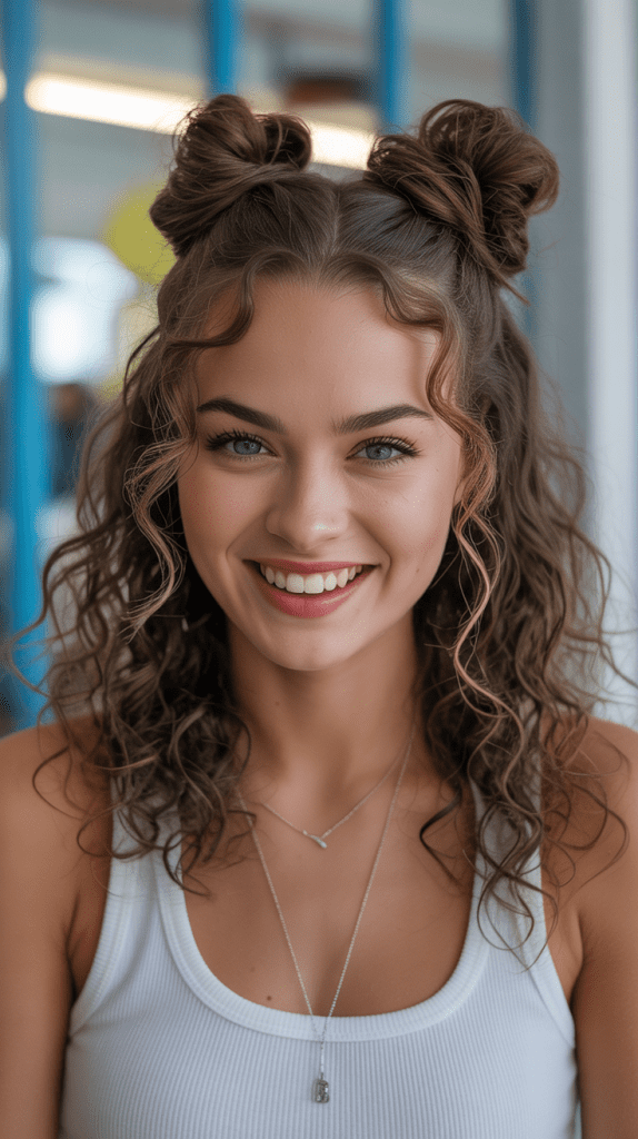 The Half-Up Space Buns