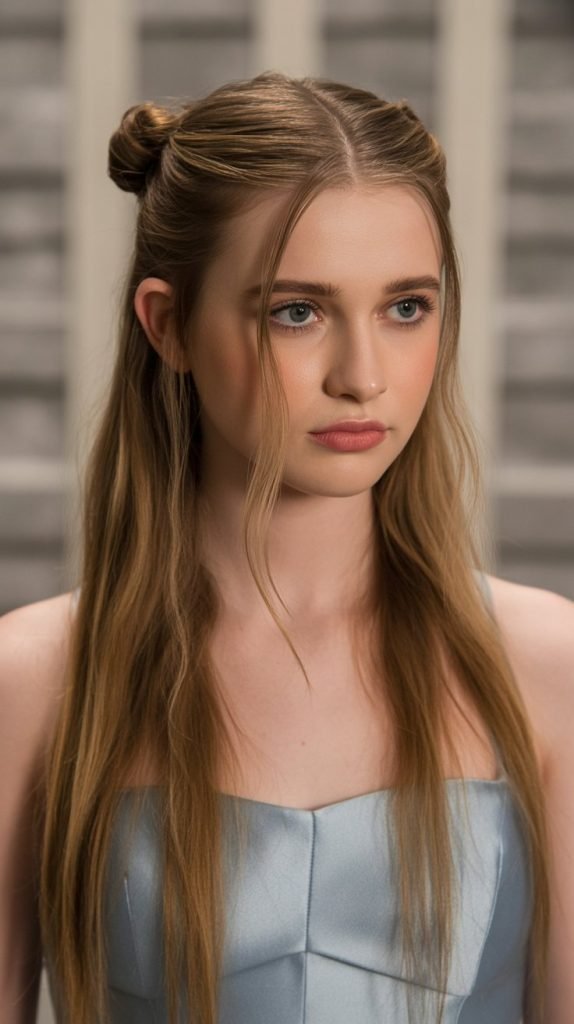  Asymmetrical Pinned Half-Up