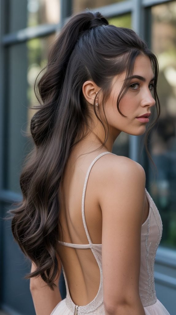 High Ponytail Half-Up Hybrid