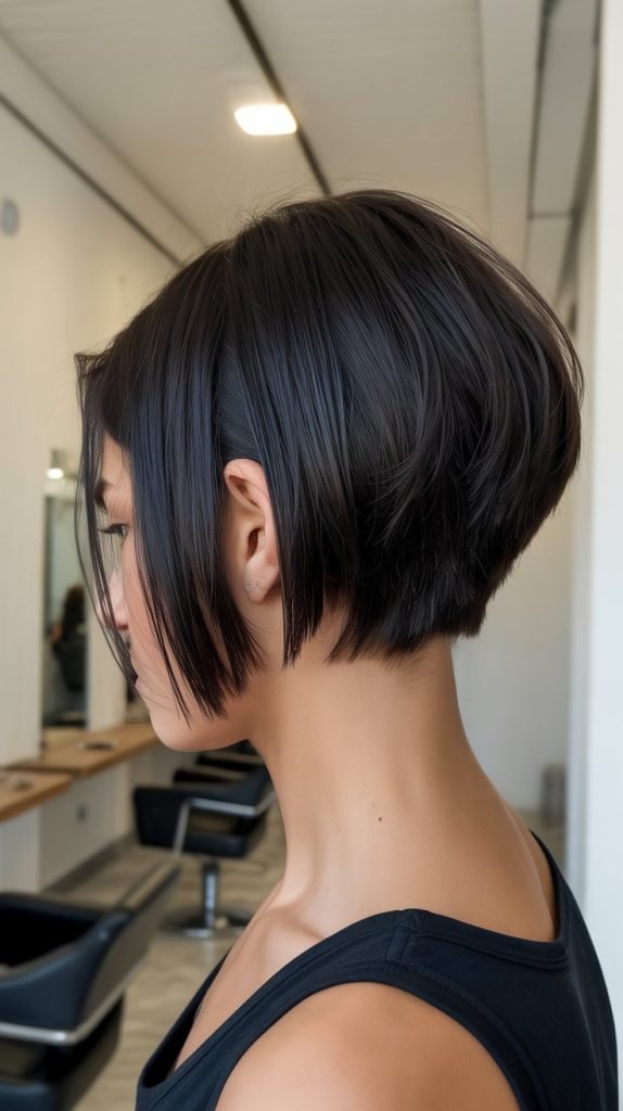 A-Line Stacked Bob with Disconnected Layers