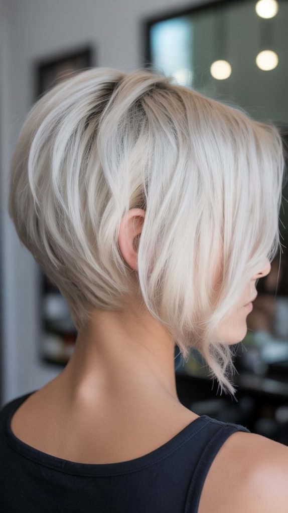 Asymmetrical Stacked Bob with Uneven Lengths